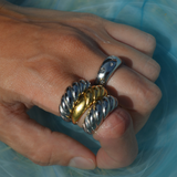 Croissant Ring Silver