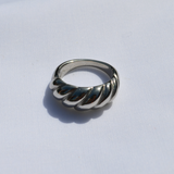 Croissant Ring Silver