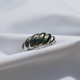 Croissant Ring Silver