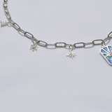 Charmed Evil Eye Necklace Silver