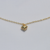 Sylvia Heart Necklace Gold