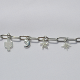 Astra Charm Bracelet Silver
