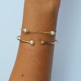 Charlie Pearl Bracelet in Gold