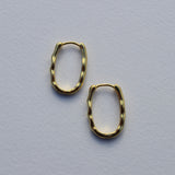 Stevie Wave Hoops in Gold