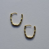 Stevie Wave Hoops in Gold